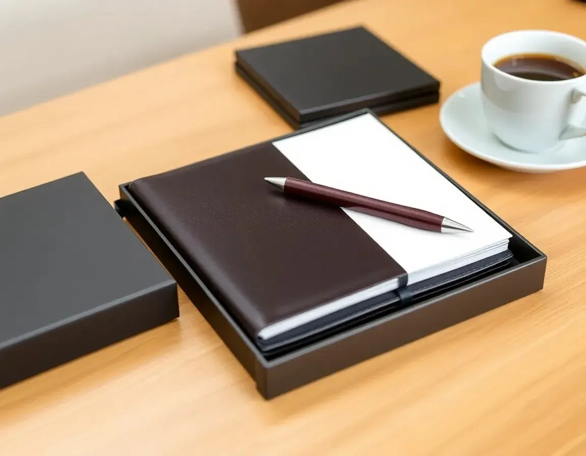 Stylisches Notizbuch und Gelstift-Set