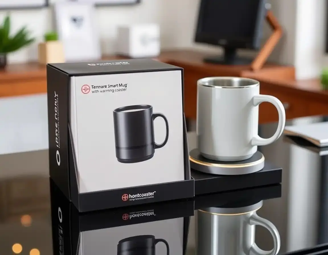 Temperature Control Smart Mug with Warmer
