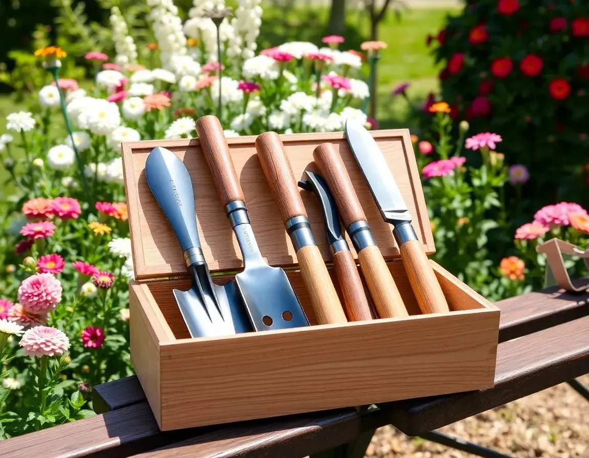 Deluxe Ergonomic Gardening Hand Tool Kit