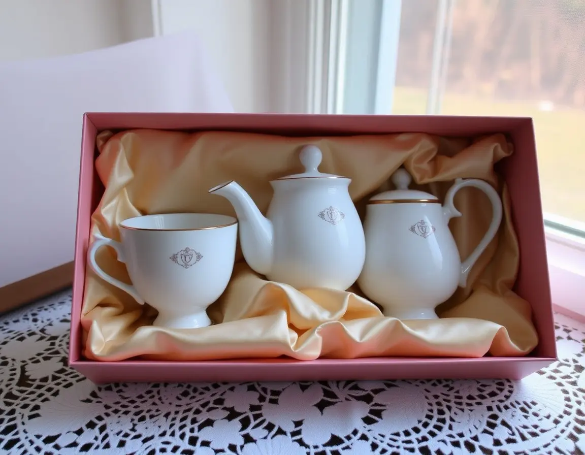 Fine Bone China Tea Set for Two
