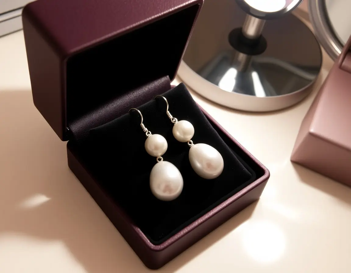 Elegant Freshwater Pearl Drop Earrings