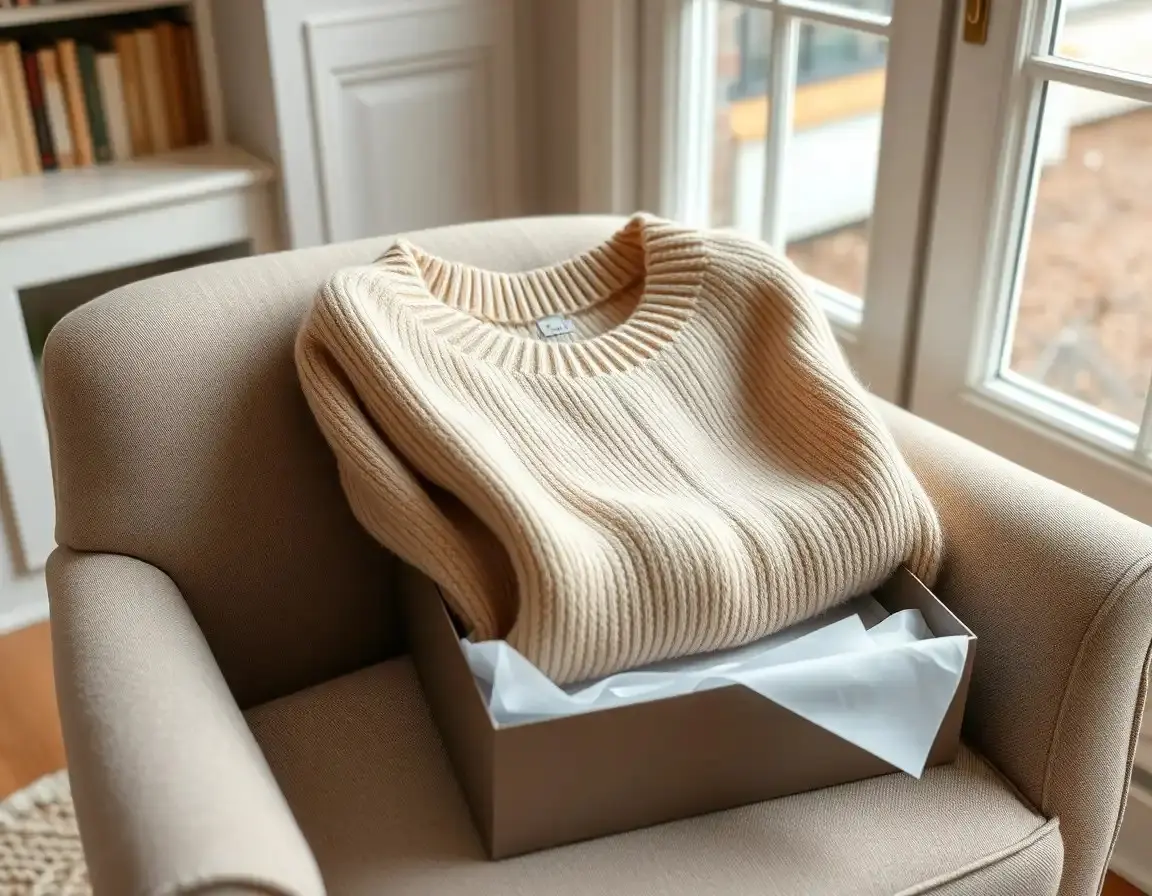 Women's Soft Cashmere Blend Knit Sweater