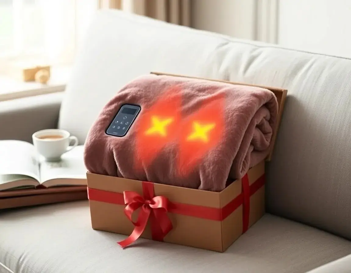Kuschelige Heizdecke für Eltern
