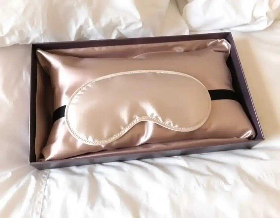 Pure Mulberry Silk Sleep Mask and Pillowcase Set