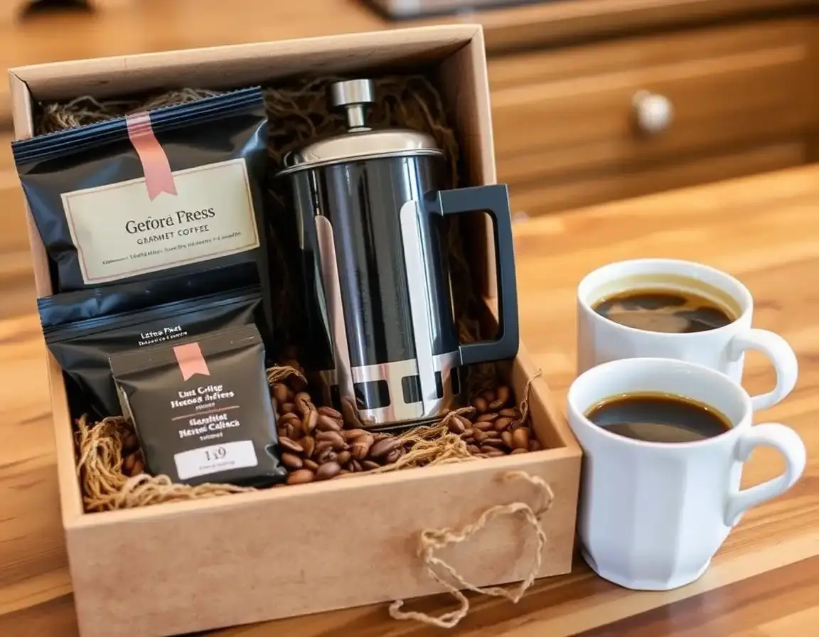 Gourmet Kaffee-Set mit French Press