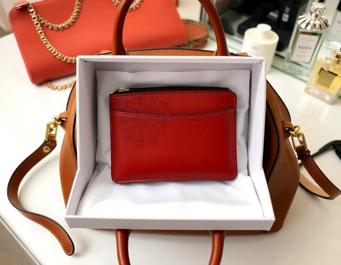 Stilvoller Handtaschen-Organizer aus Leder