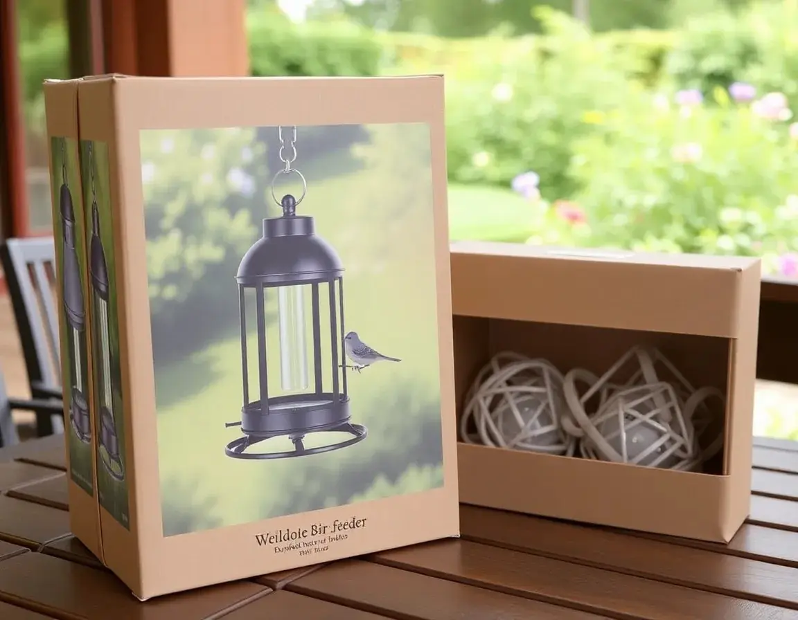Eleganter Vogel-Futterspender zum Aufhängen