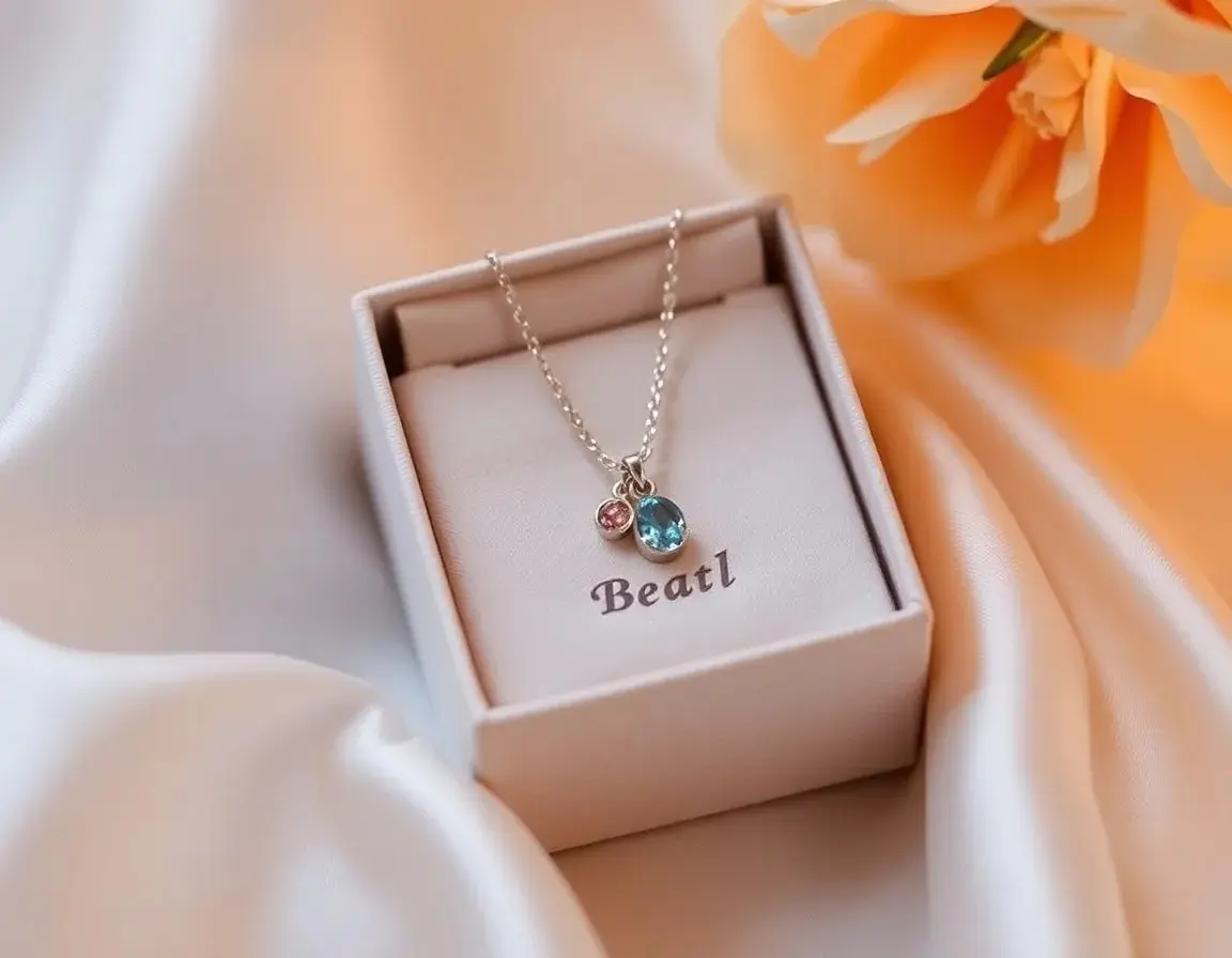 Personalisierte Geburtsstein-Halskette