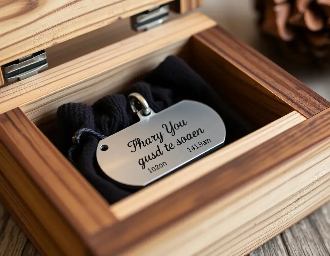 Gravierte Edelstahl-Hundemarke