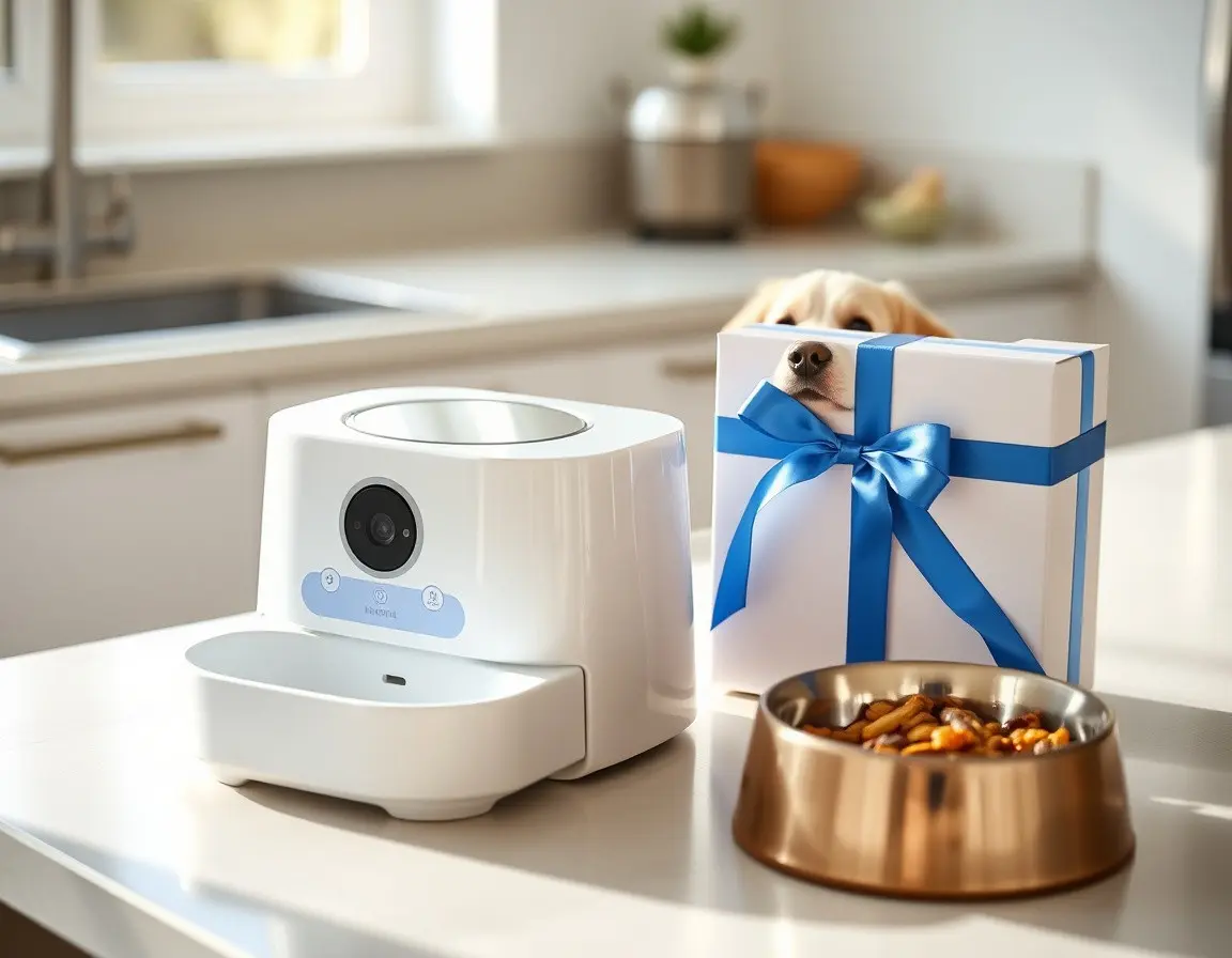 Smarter Futterautomat mit HD-Kamera