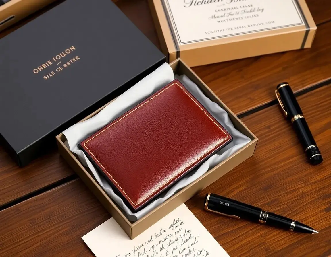 Elegantes Premium Leder-Portemonnaie