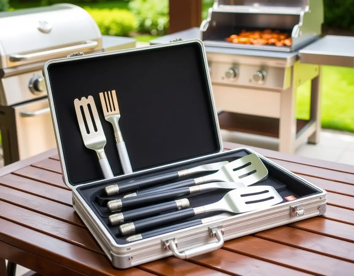 Professionelles BBQ Grill-Set im Koffer