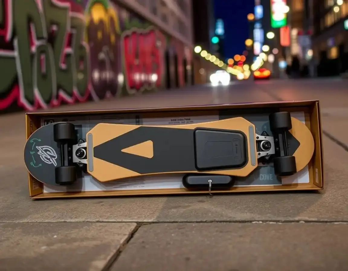 Elektrisches Skateboard mit Fernbedienung
