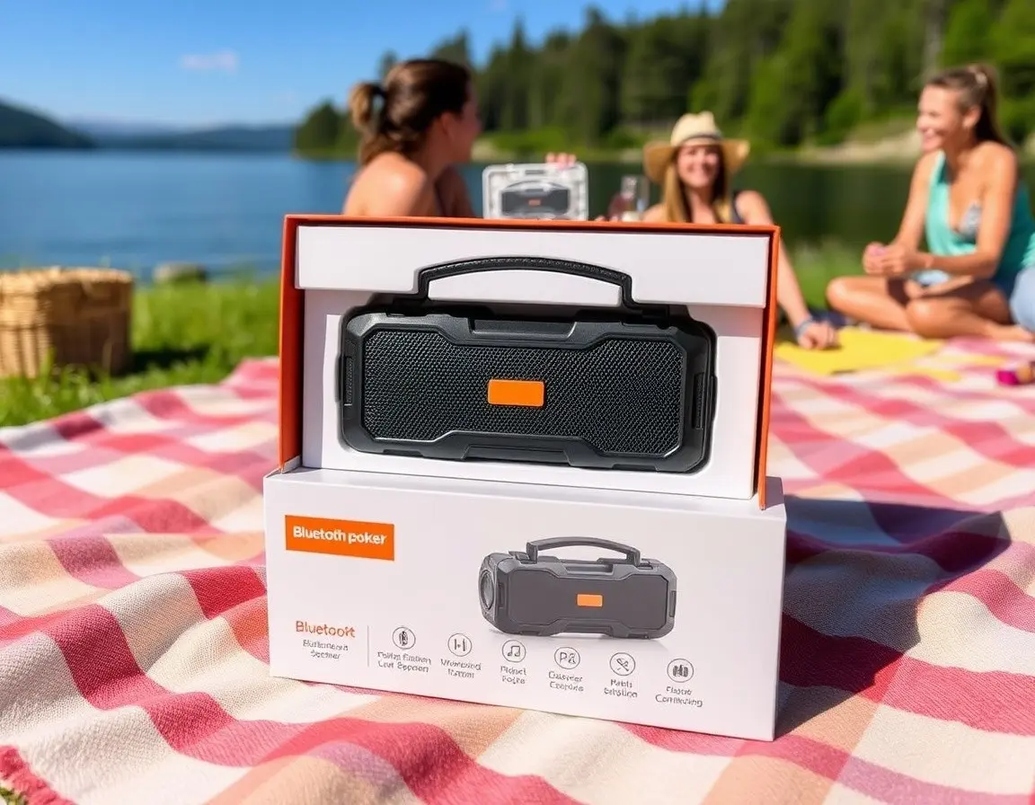 Powerful Waterproof Portable Bluetooth Speaker