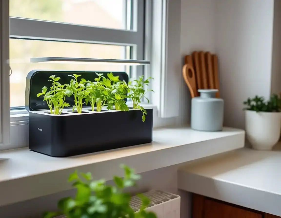 Hydroponischer Smart Kräutergarten