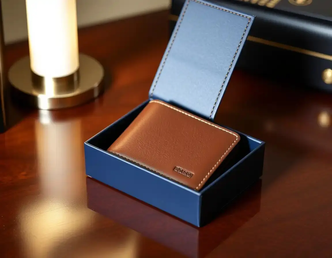 Premium Ledergeldbörse mit RFID-Schutz