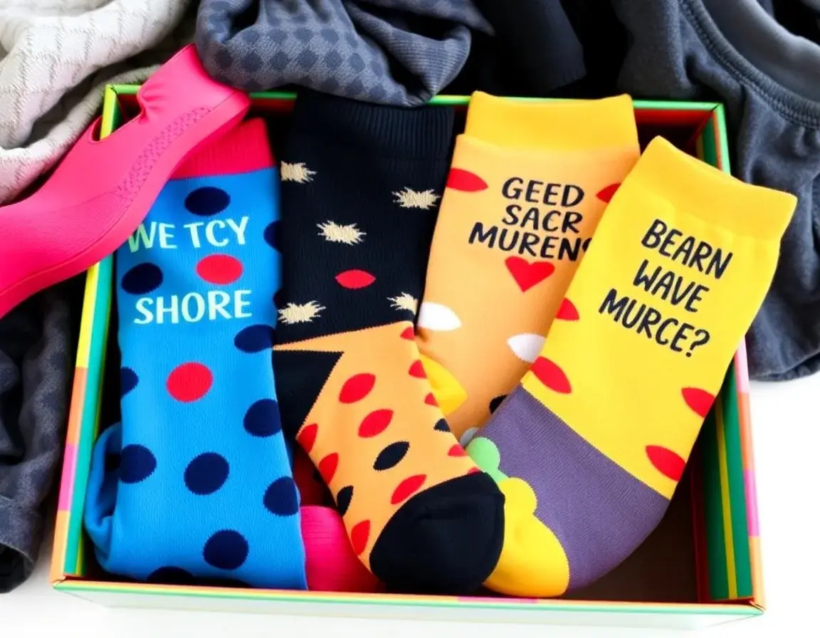 Lustige Motiv-Socken Geschenk-Box