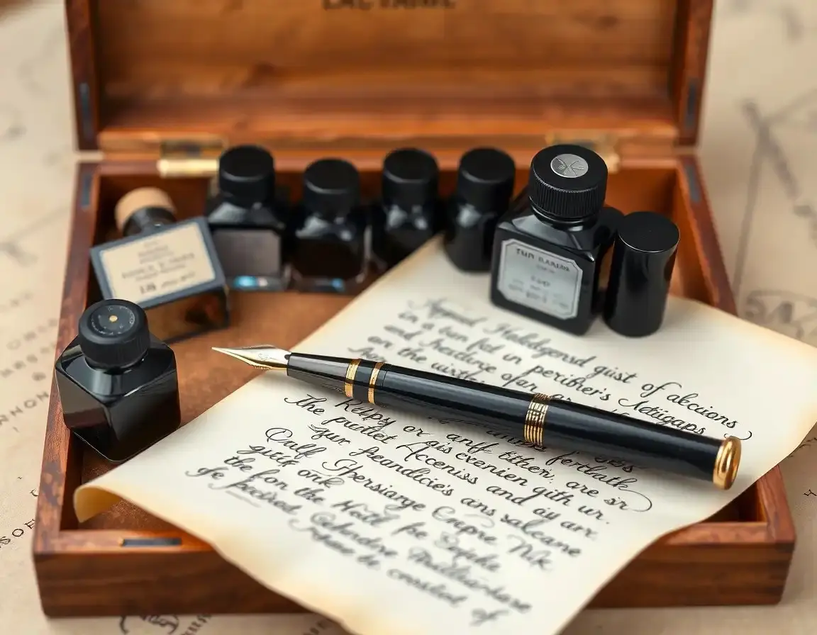 Luxuriöses Kalligraphie Tusche Set