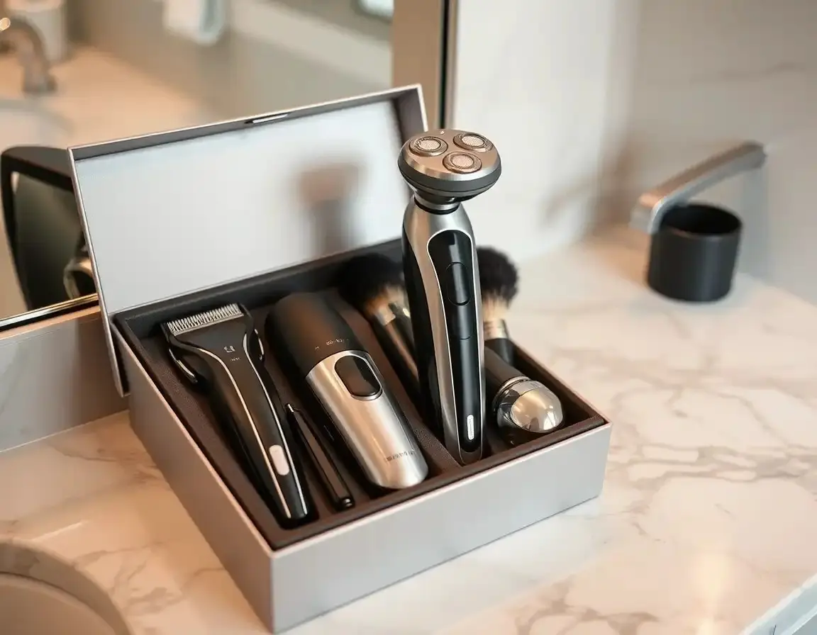 Elektrisches Rasier- und Pflegeset