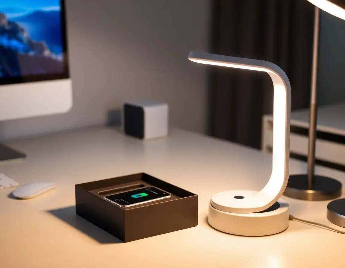 LED Schreibtischlampe mit Wireless Charger