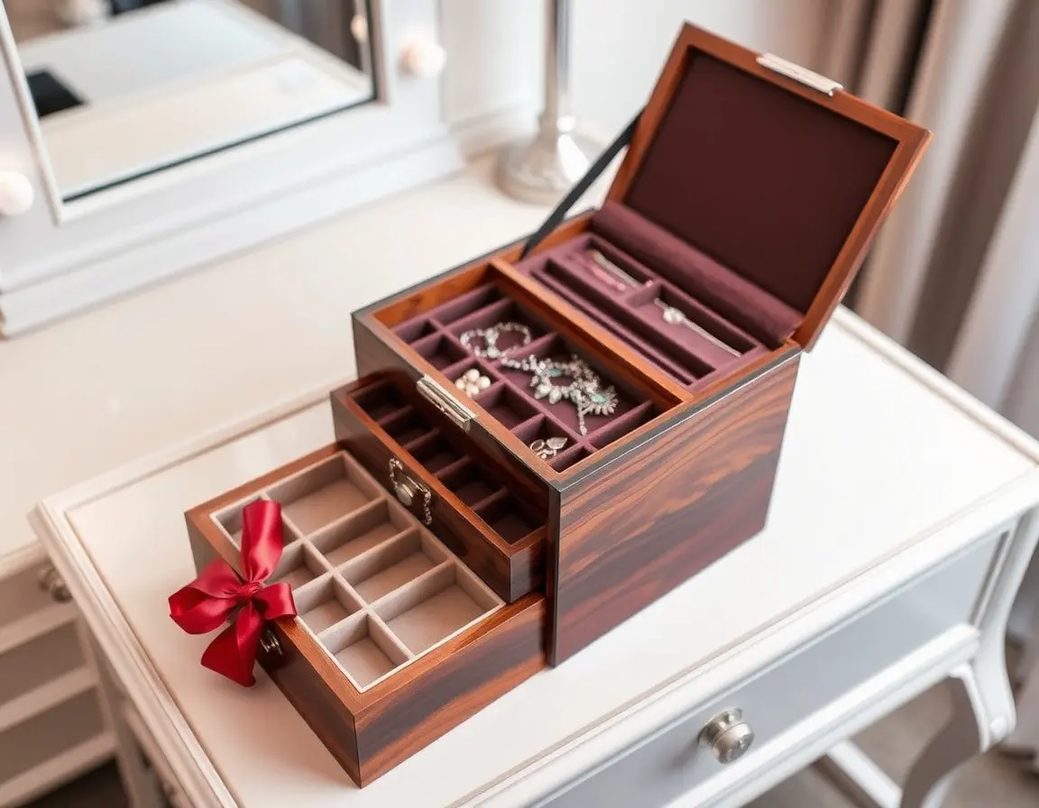Mehrstufige Schmuckaufbewahrungsbox
