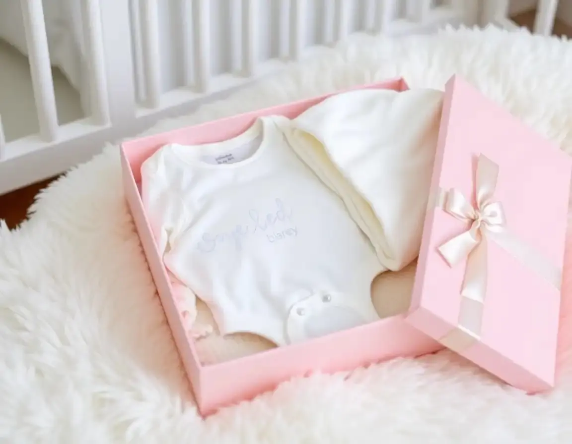 Organic Cotton Baby Bodysuit and Hat Set