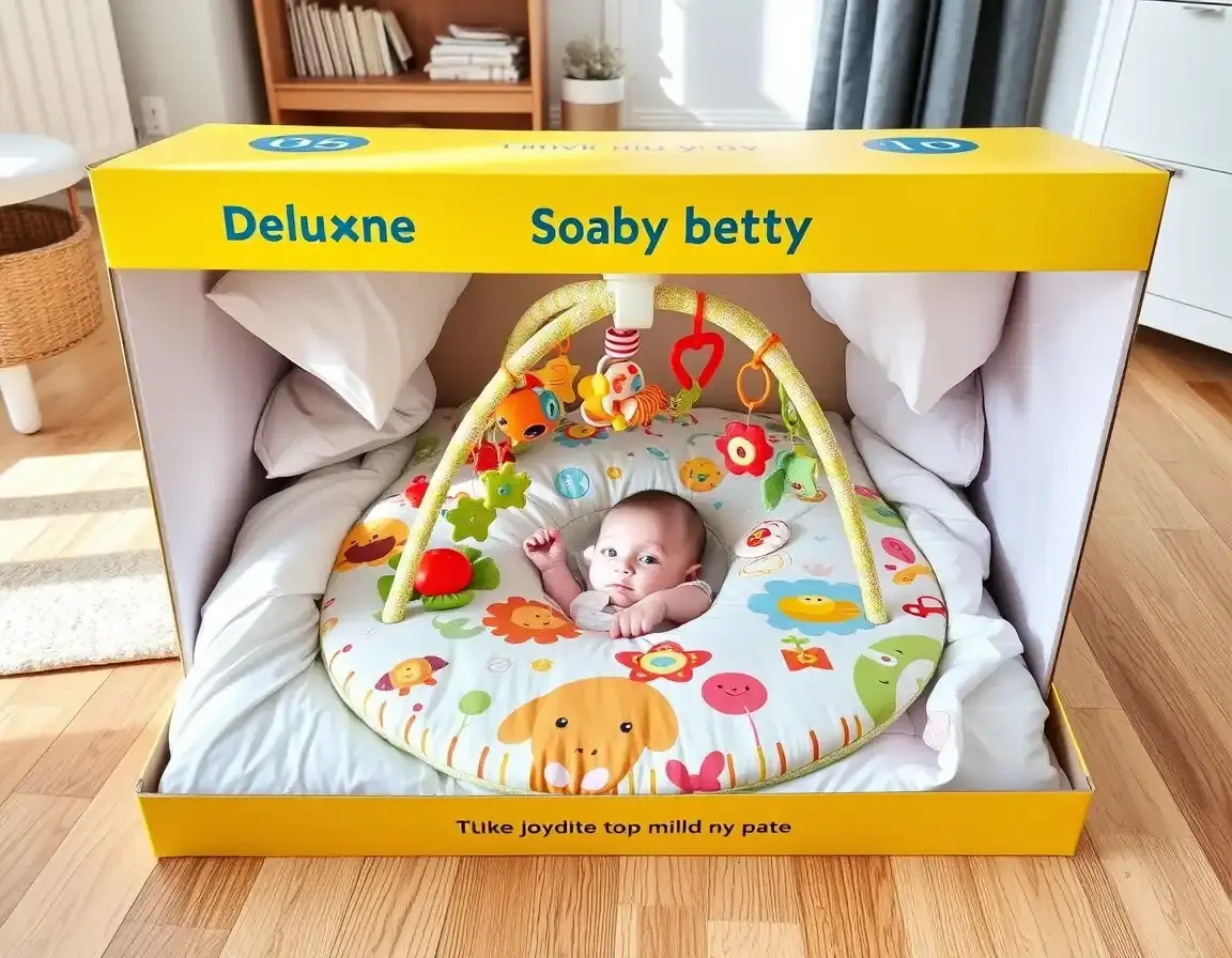 Deluxe Baby Activity Play Mat with Toys