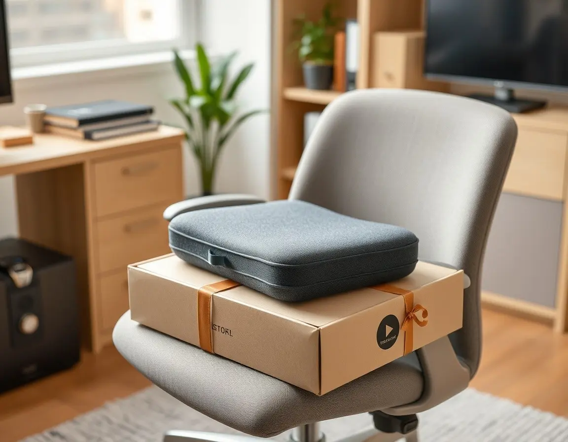Ergonomisches Sitzkissen zur Rückenstütze