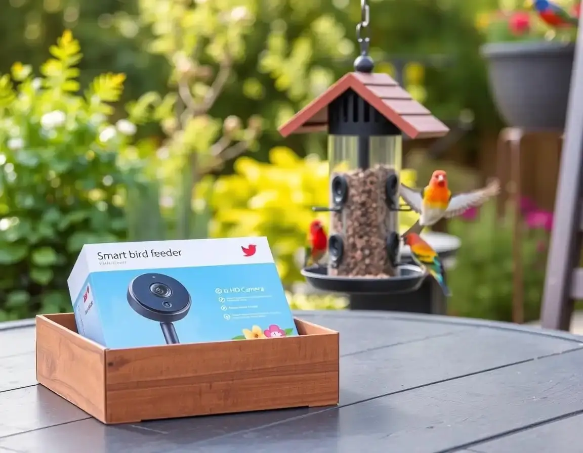 Smarte Vogelfutterstation mit HD-Kamera