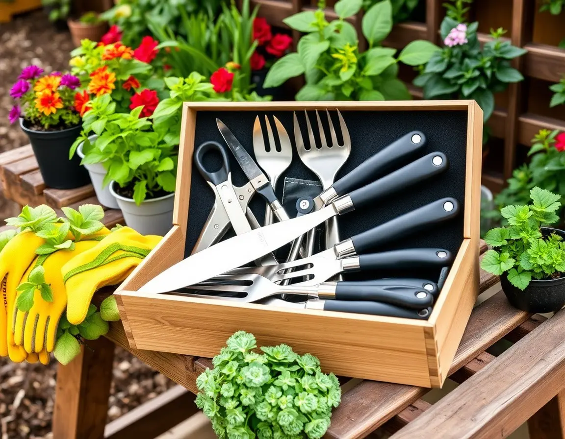 Ergonomisches Gartenwerkzeug-Set