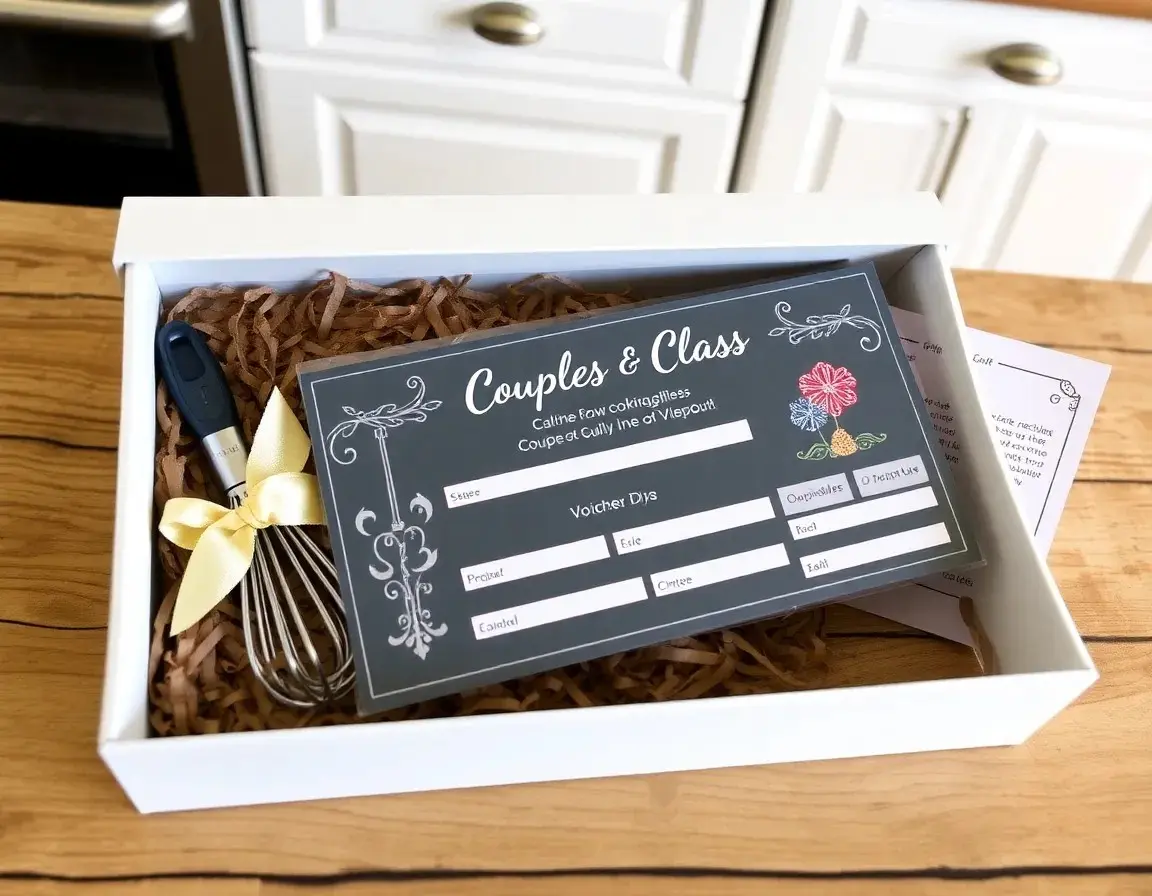 Gutschein für einen Kochkurs für Paare