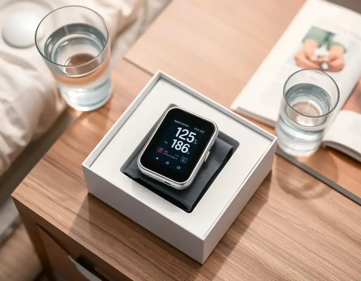 Smarte Blutdruckmanschette für das Handgelenk