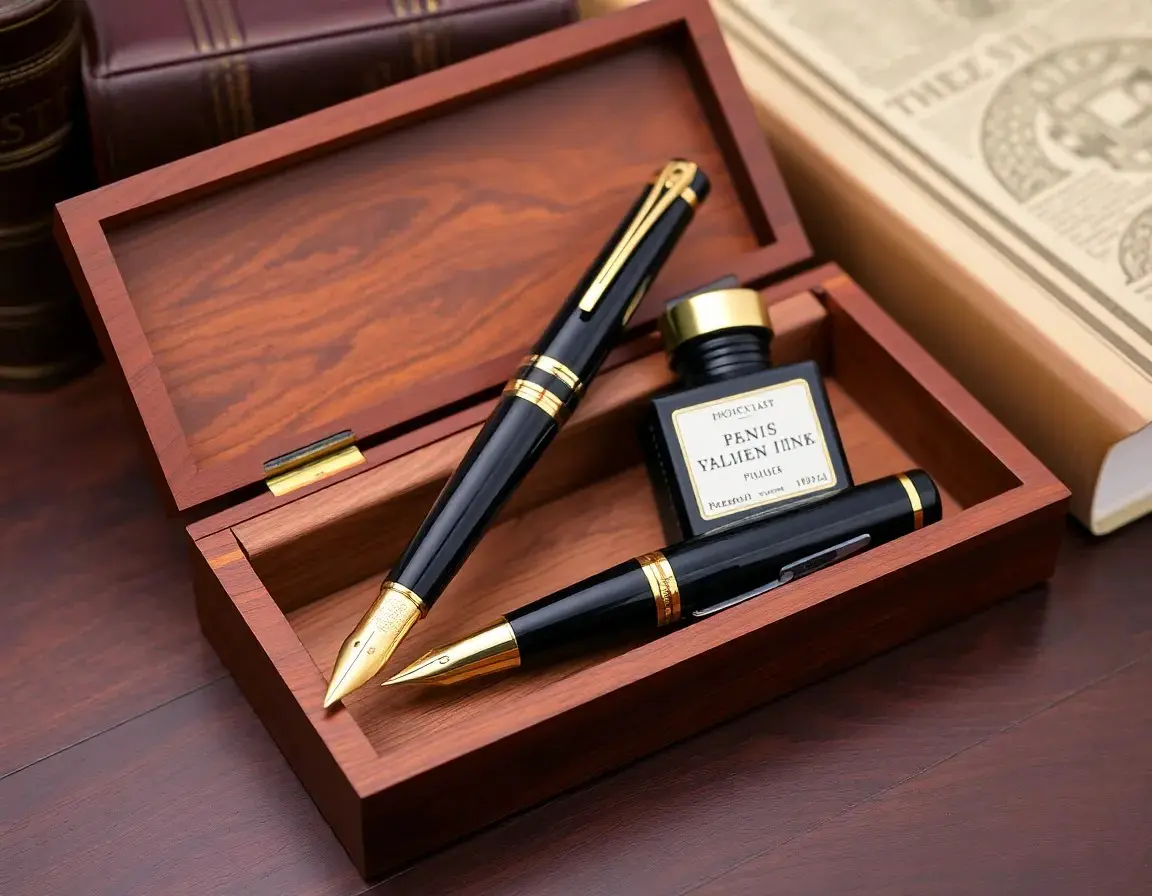Elegant Fountain Pen and Ink Set