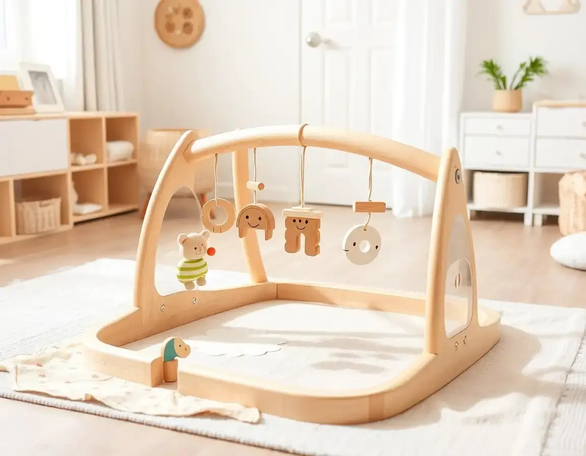 Baby Spiel-Gym aus Holz