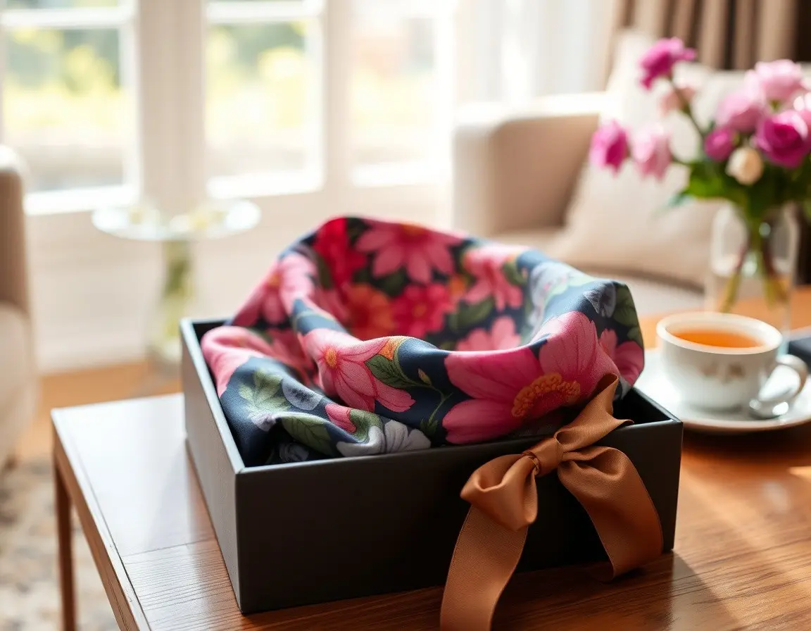 Luxuriöser Seidenschal aus reiner Maulbeerseide