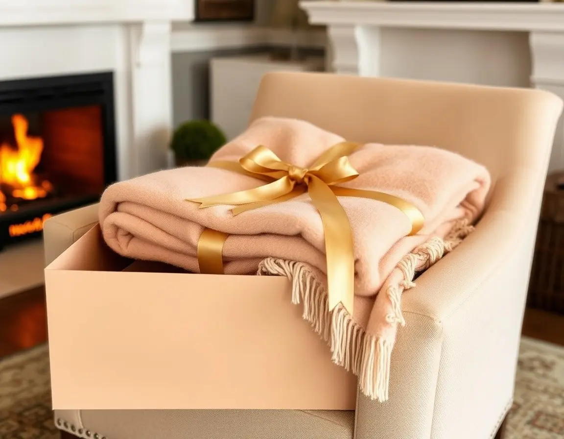 Kaschmir-Mischdecke für Gemütlichkeit