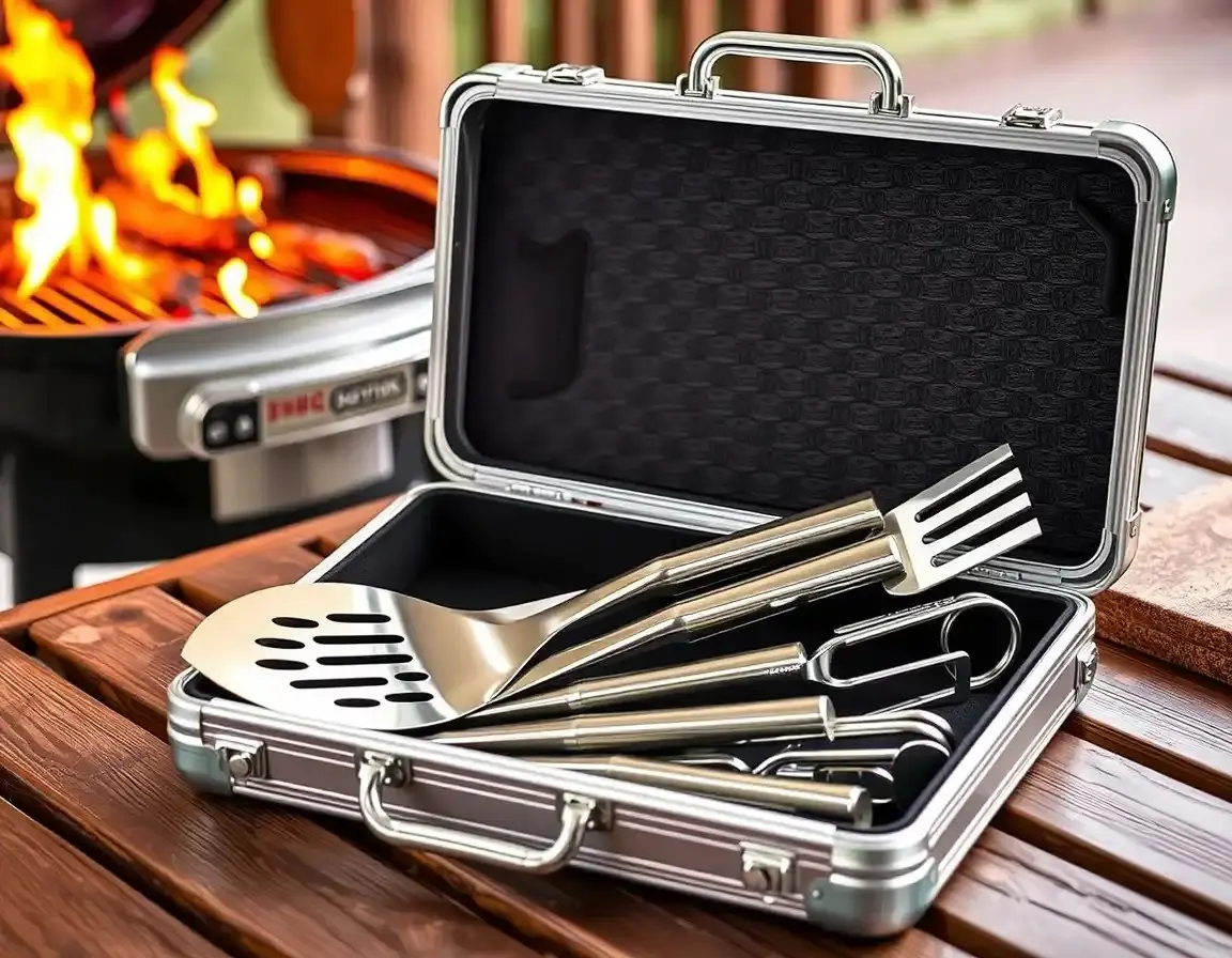 Stainless Steel BBQ Grill Utensil Set