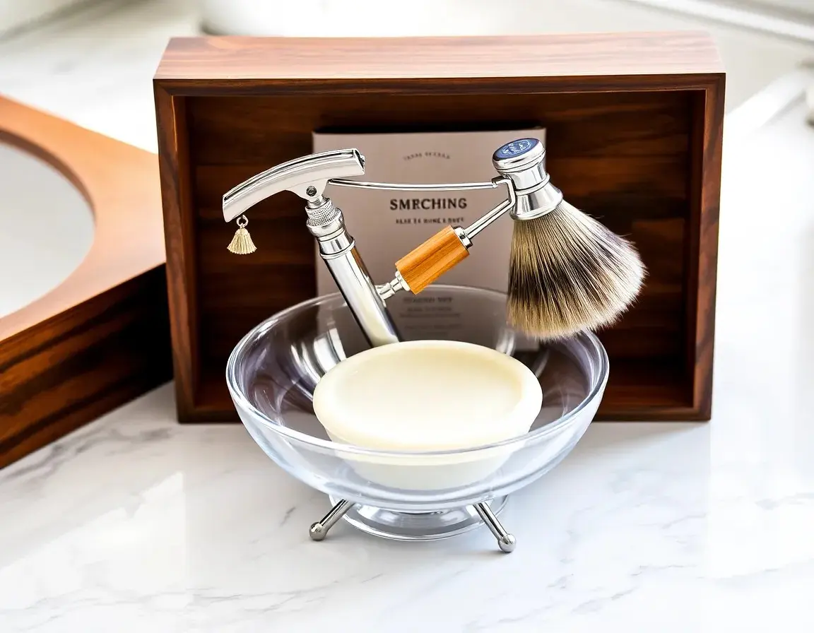 Classic Wet Shave Kit with Stand