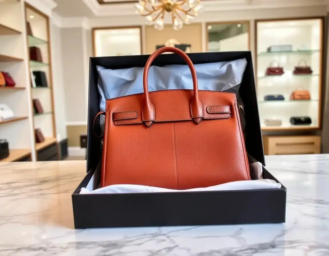 Hochwertige Lederhandtasche