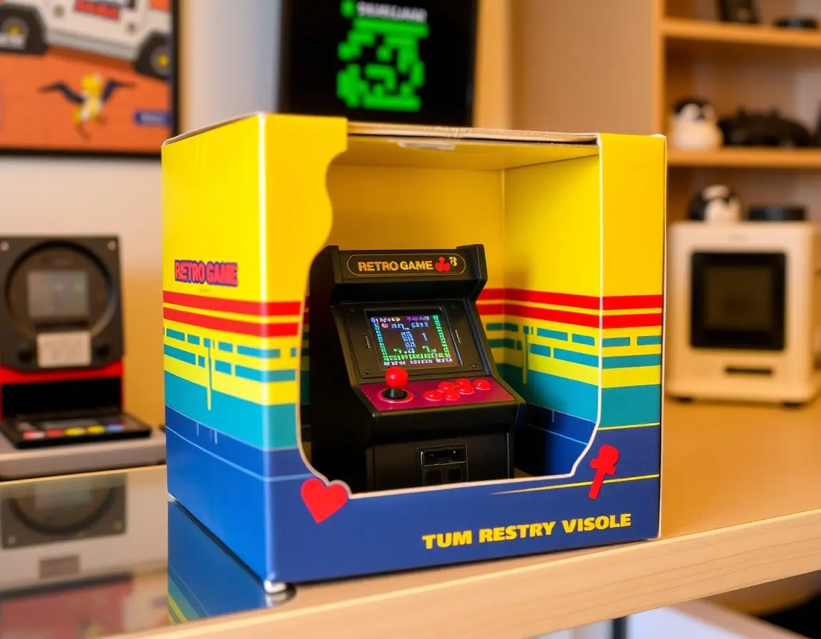 Miniatur-Retro-Arcade-Konsole