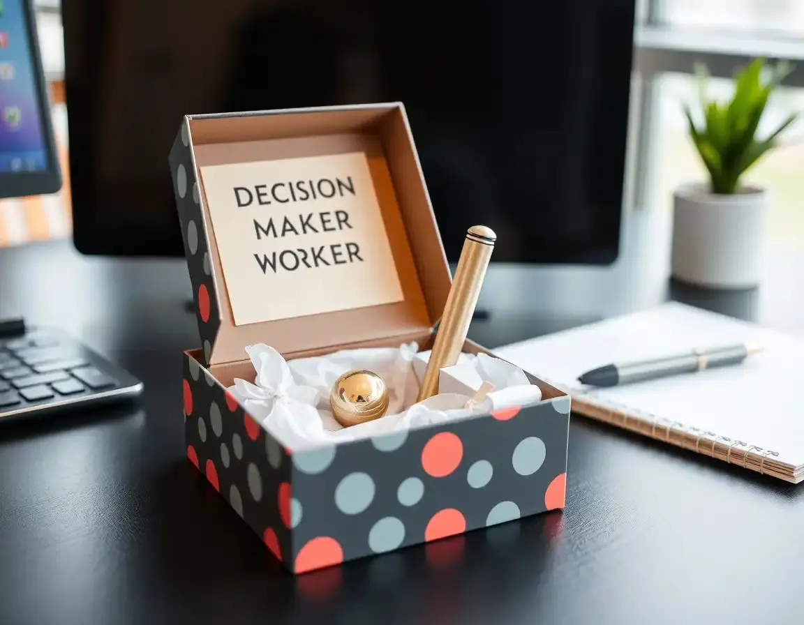 Entscheidungshilfe Spielzeug für den Schreibtisch