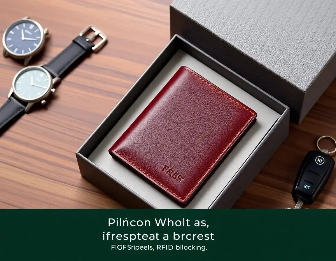 Hochwertige Ledergeldbörse mit RFID Schutz