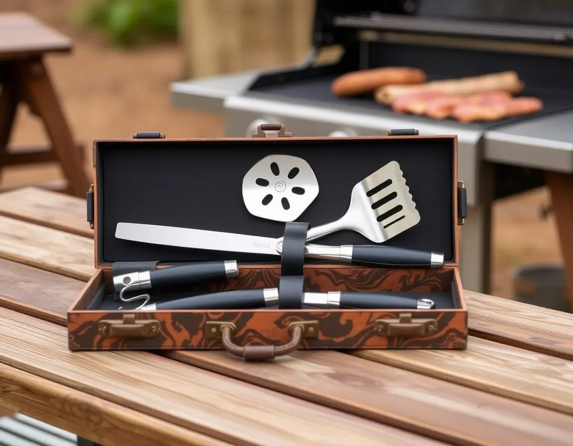 Edelstahl BBQ Grill-Set Geschenk