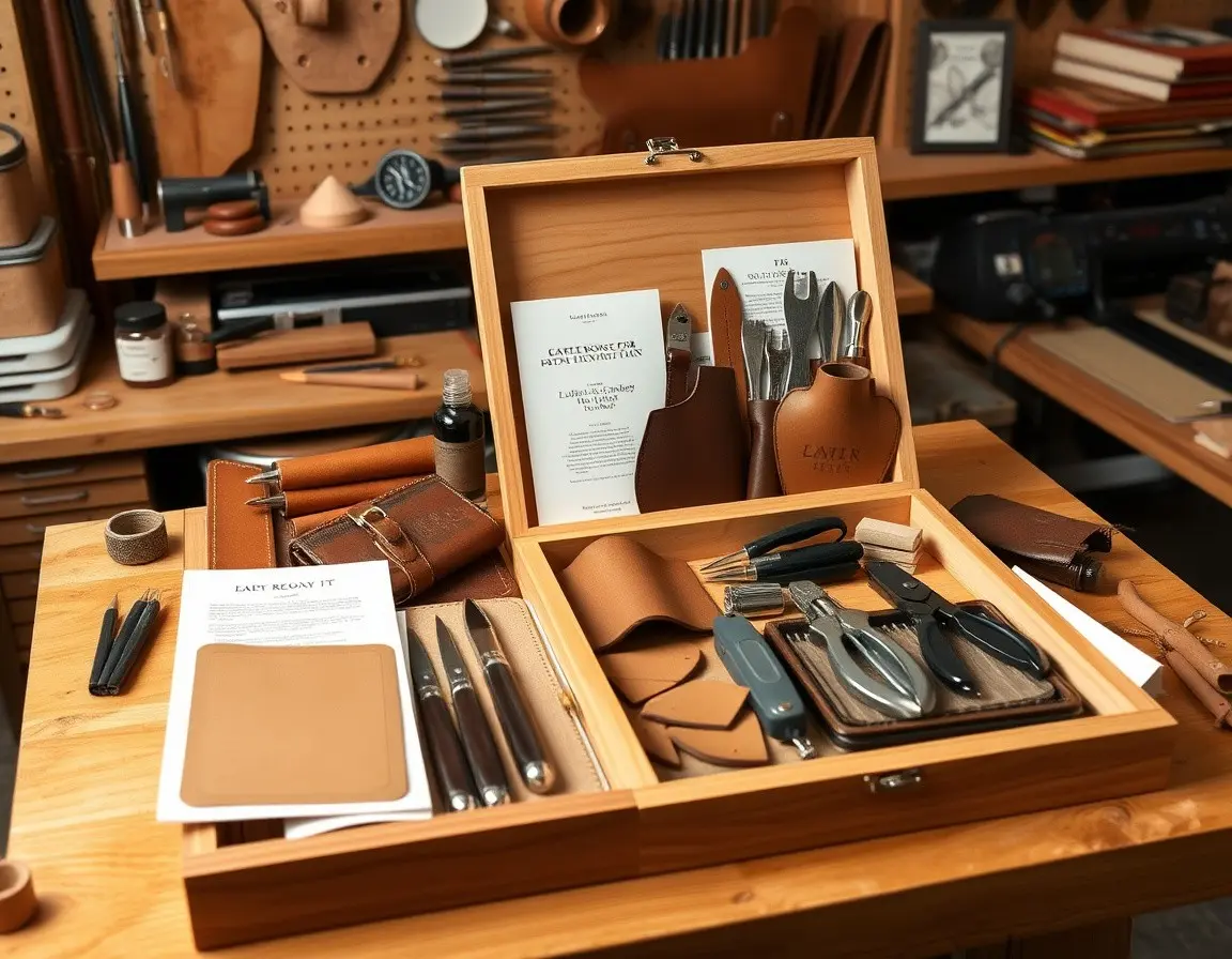 DIY Leather Wallet Card Holder Kit