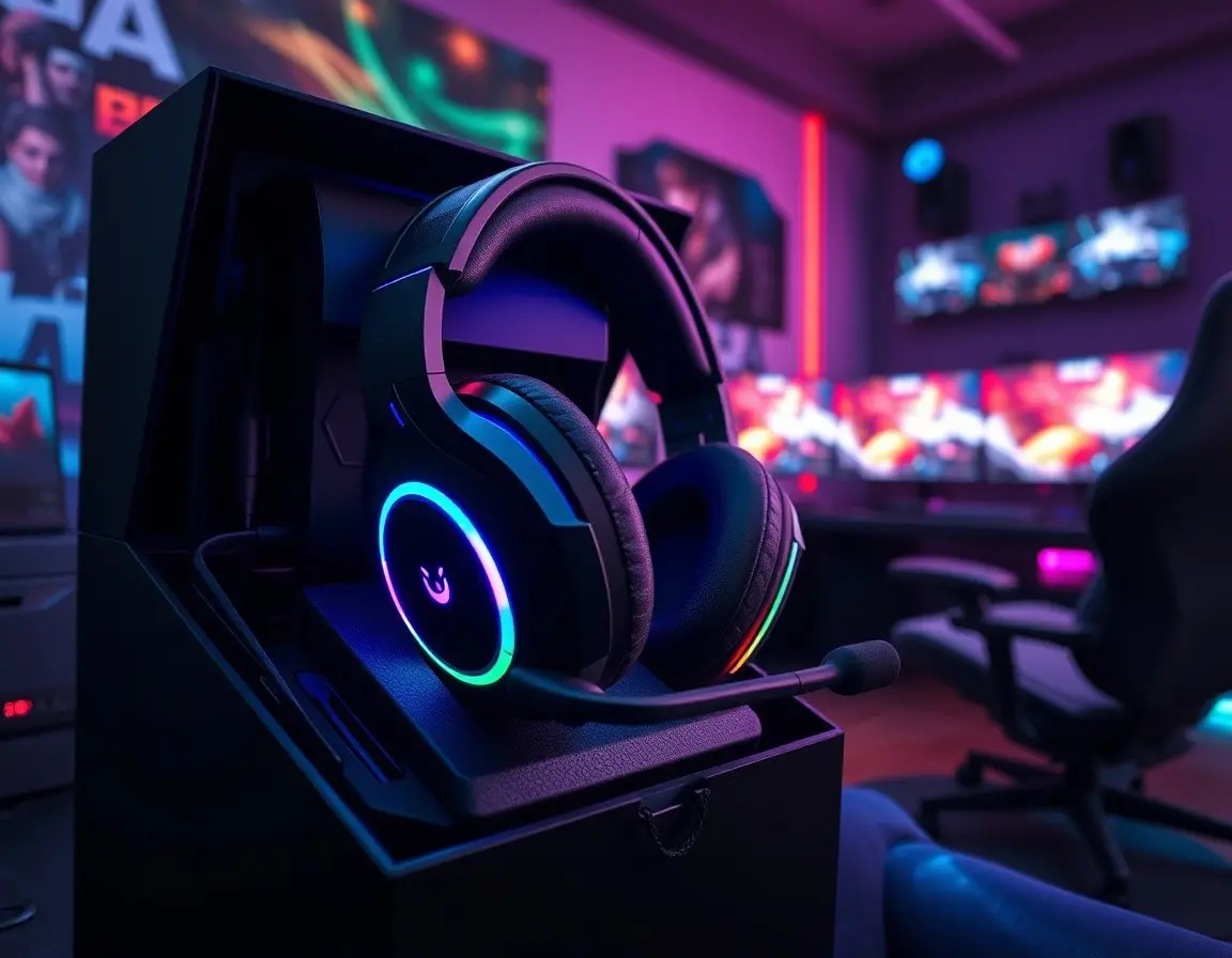 Professional Gaming Headset mit Mikrofon