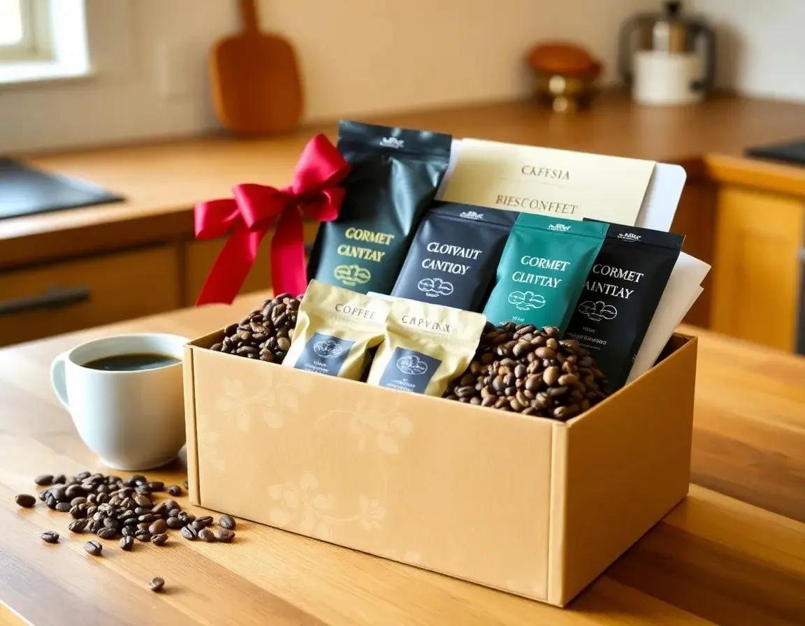 Gourmet Kaffeebohnen Geschenkbox