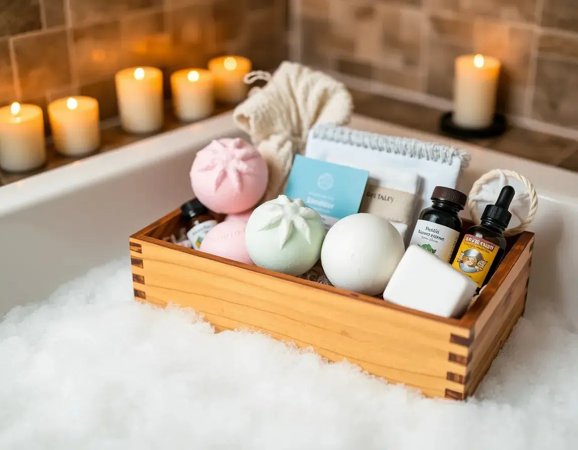 Luxus Badekugel und Spa Geschenkset