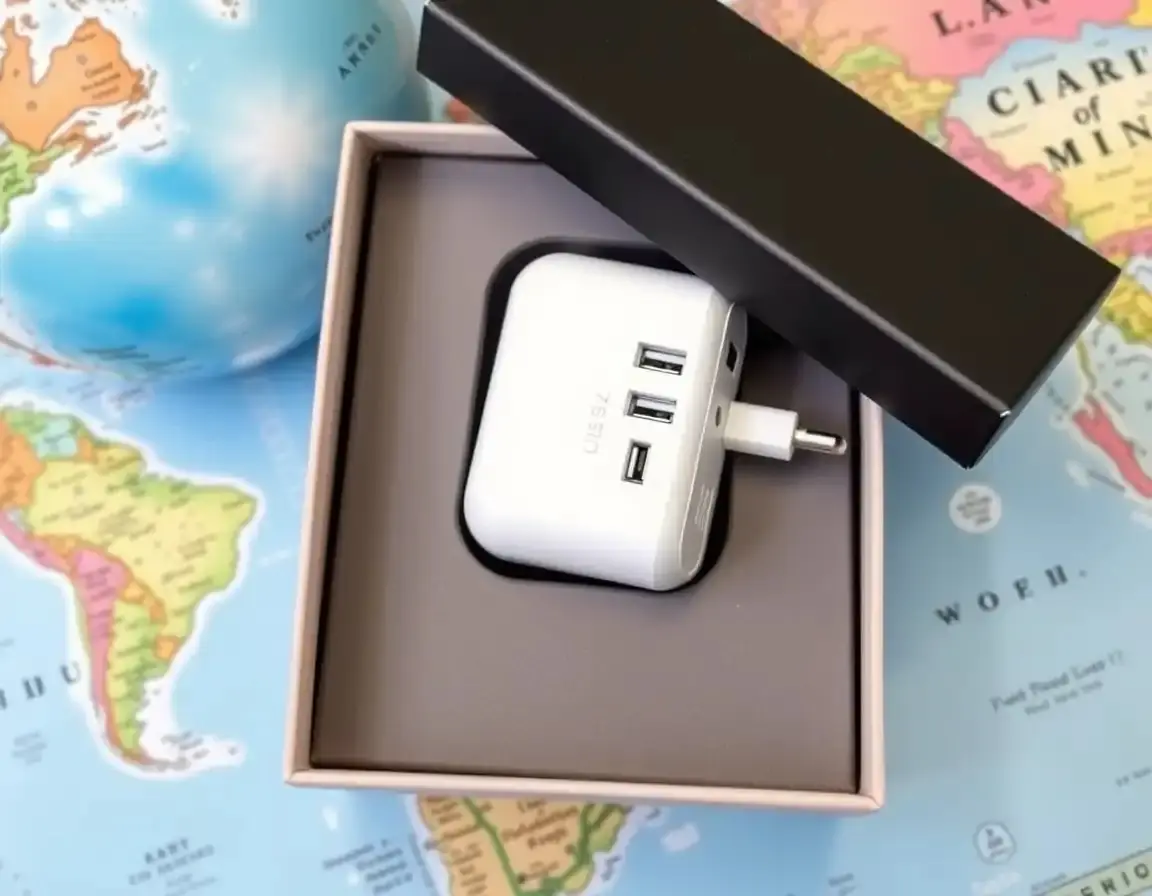 Universal Travel Power Adapter USB C als Geschenk