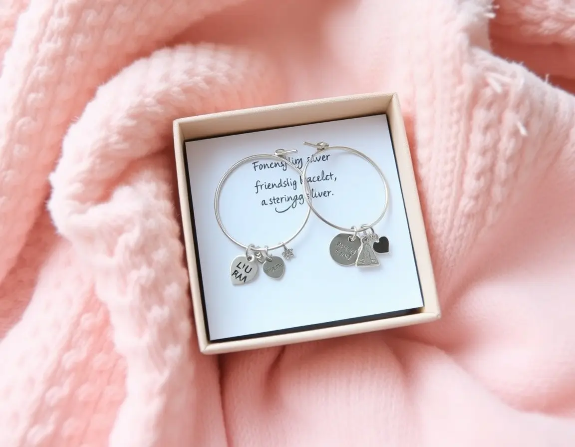 Freundschaftsarmband-Set aus Sterlingsilber