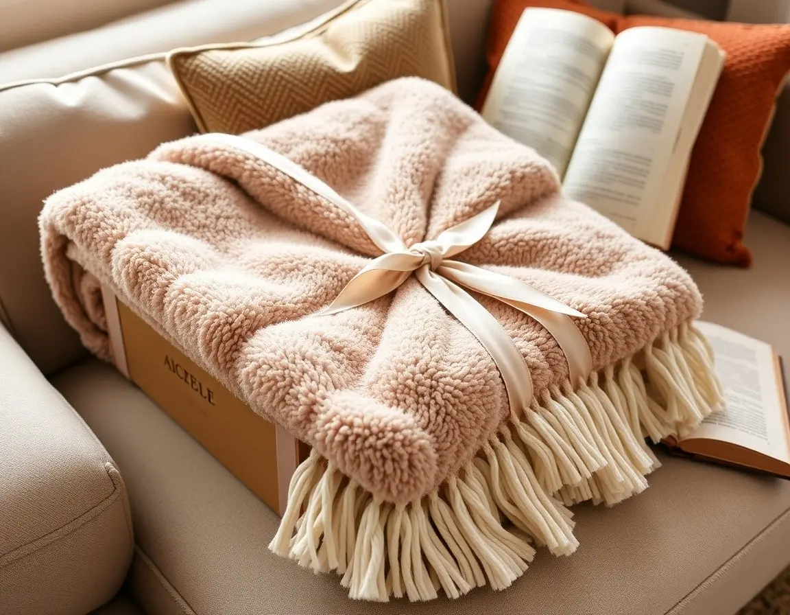 Weiche Plüschdecke für gemütliche Abende